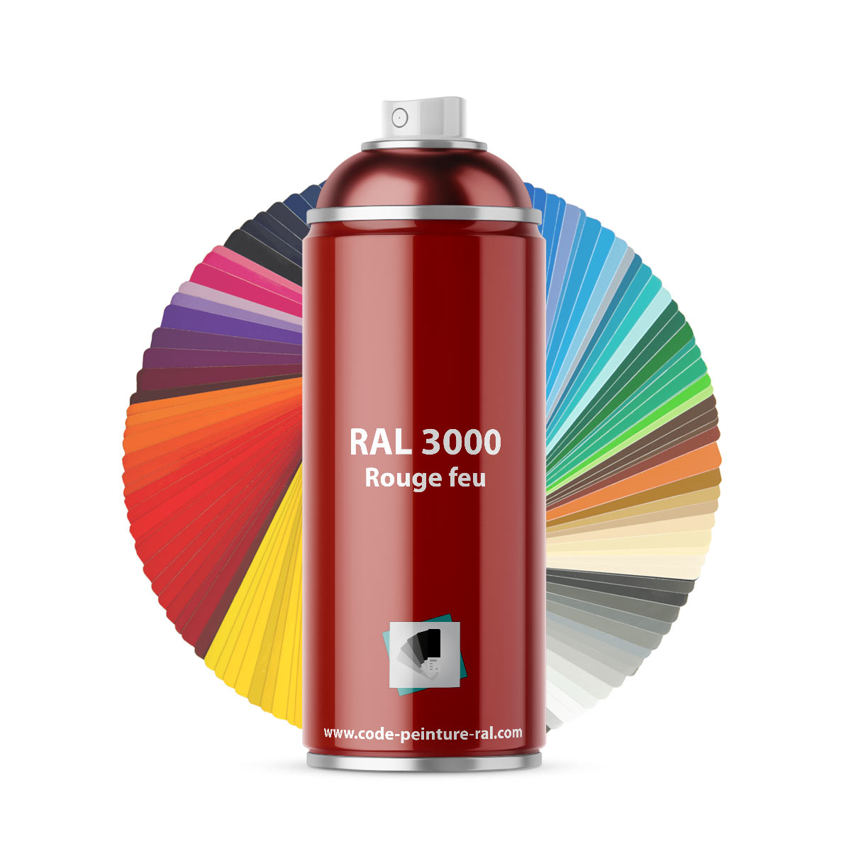 Aérosol RAL 3000 Rouge feu