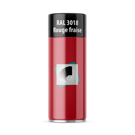 bombe de peinture ral 3018 rouge fraise