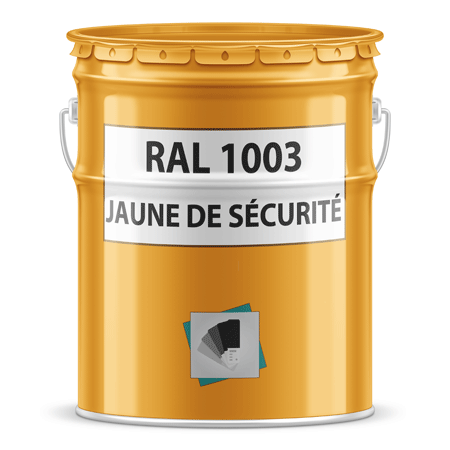 pot de peinture ral 1003 jaune de sécurité