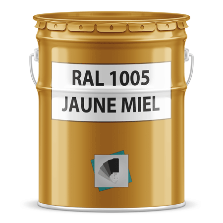 pot de peinture ral 1005 jaune miel