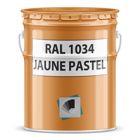 pot de peinture ral 1034 jaune pastel