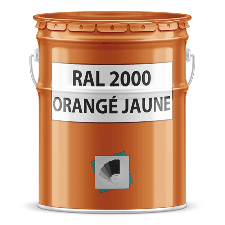 pot de peinture ral 2000 orangé jaune