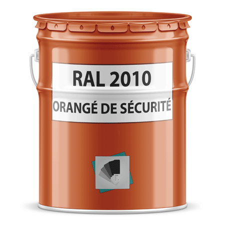 pot de peinture ral 2010 orangé de sécurité