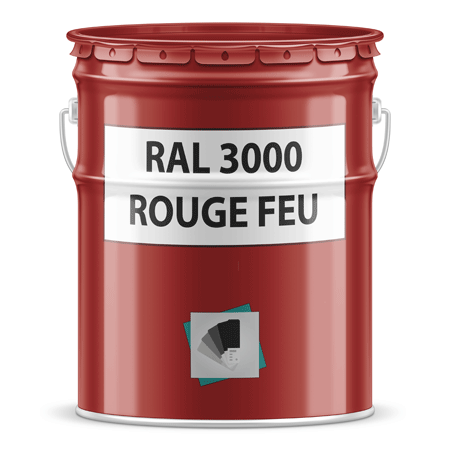 pot de peinture ral 3000 rouge feu