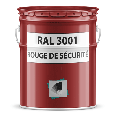 pot de peinture ral 3001 rouge de sécurité