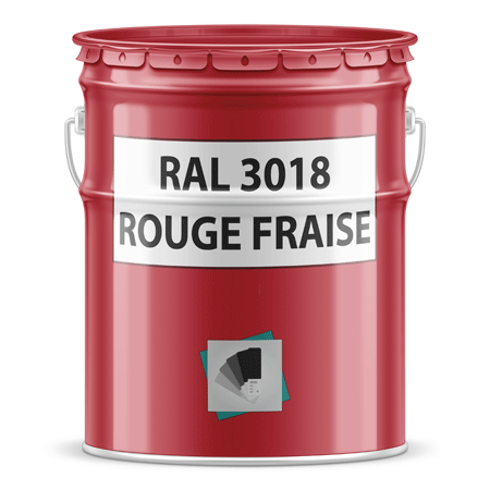 pot de peinture ral 3018 rouge fraise