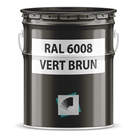 pot de peinture ral 6008 vert brun