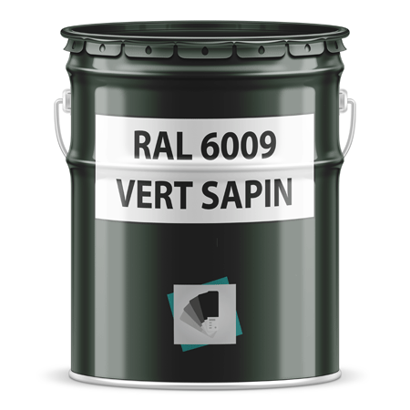 pot de peinture ral 6009 vert sapin