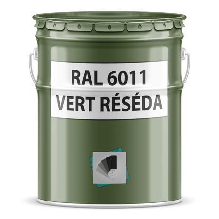 pot de peinture ral 6011 vert réséda