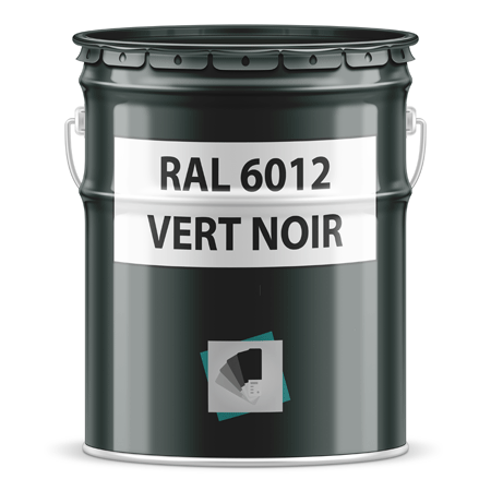 pot de peinture ral 6012 vert noir