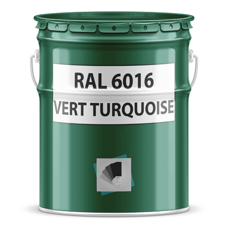 pot de peinture ral 6016 vert turquoise