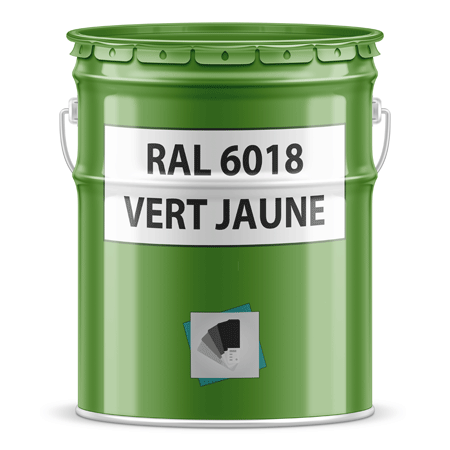 pot de peinture ral 6018 vert jaune