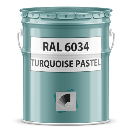 pot de peinture ral 6034 vert turquoise pastel