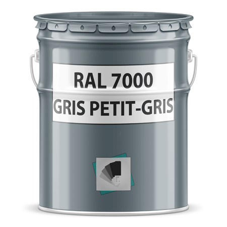 pot de peinture ral 7000 gris petit-gris