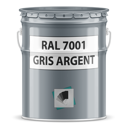 pot de peinture ral 7001 gris argent