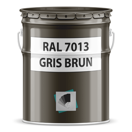 pot de peinture ral 7013 gris brun