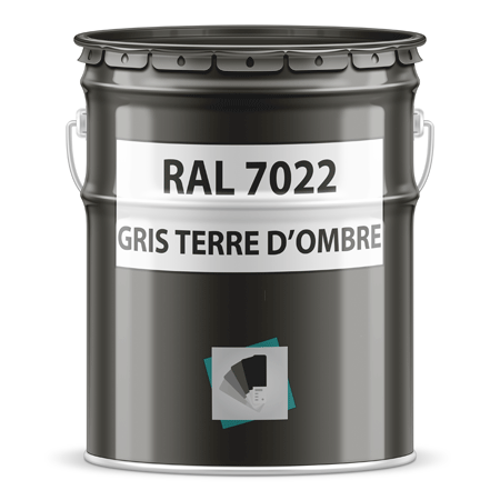 pot de peinture ral 7022 gris terre d'ombnre