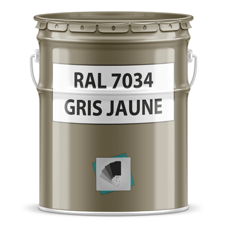 pot de peinture ral 7034 gris jaune