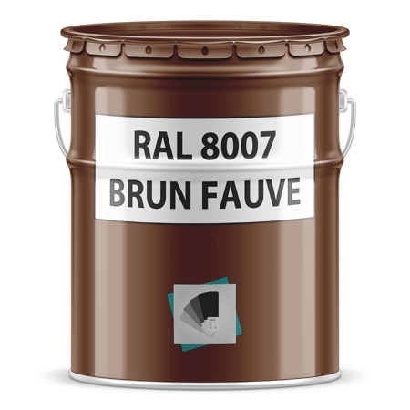 pot de peinture ral 8007 brun fauve