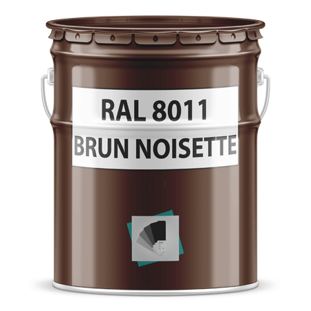 pot de peinture ral 8011 brun noisette