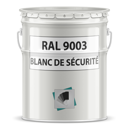 pot de peinture ral 9003 blanc de sécurité