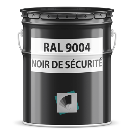 pot de peinture ral 9004 noir de sécurité