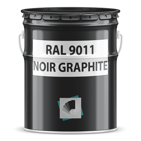 pot de peinture ral 9011 noir graphite