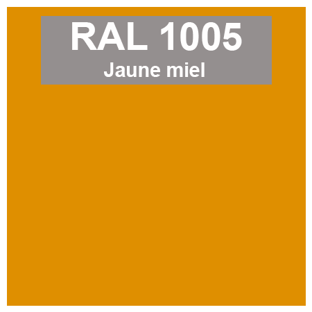 Code teinte RAl 1005 Jaune miel