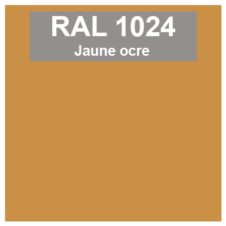 Code teinte RAl 1024 Jaune ocre