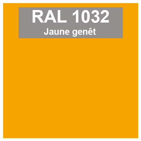 Code teinte RAl JAune genêt