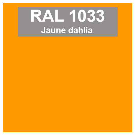 Code teinte RAl 1033 Jaune dahlia