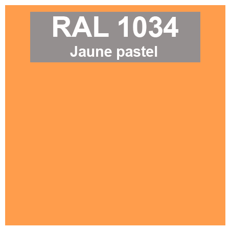 Code teinte RAl 1034 Jaune pastel