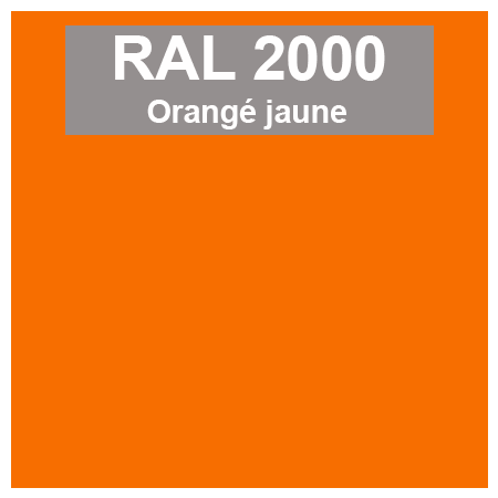 couleur ral 2000 orangé jaune