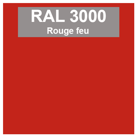 couleur ral 3000 rouge feu