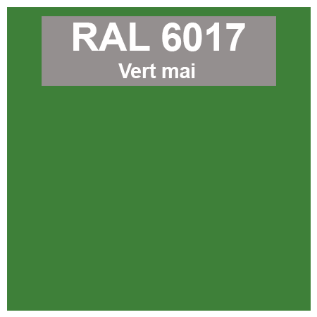 Code teinte RAl 6017 Vert mai