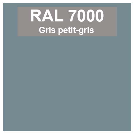 couleur ral 7000 gris petit-gris