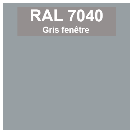 Code teinte RAl 7040 Gris fenêtre