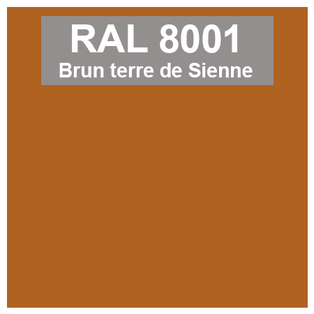 couleur ral 8001 brun terre de sienne