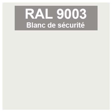 couleur ral 9003 blanc de sécurité