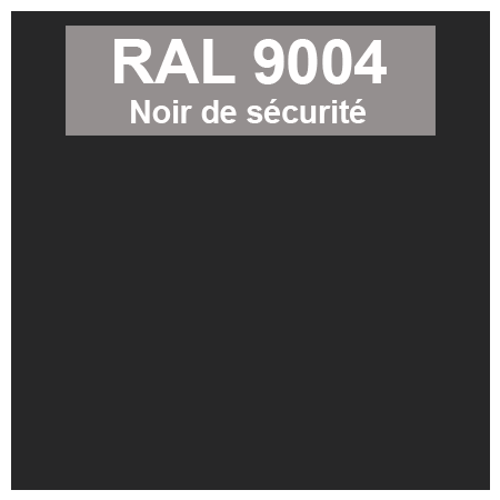 couleur ral 9004 noir de sécurité